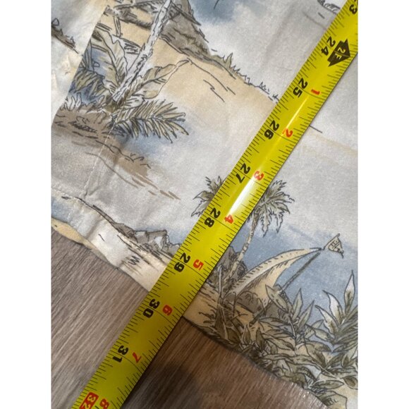 Batik Bay Mens Tropical Hawaiian Shirt XL 100% Rayon Beach Palms Mountians Scene - Picture 6 of 7